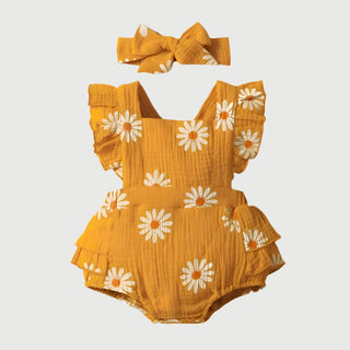 Daisy Printed Romper - RYAN AND REMI