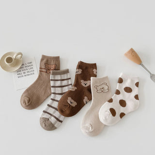 5 Pairs Multi Style Socks - RYAN AND REMI