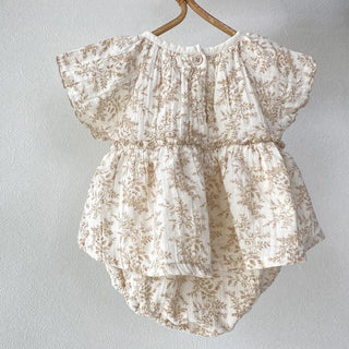 Floral Baby Romper Dress for Girls - RYAN AND REMI