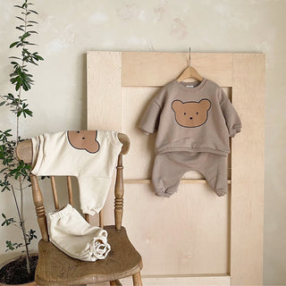 Long Sleeve Bear Sweater Set - RYAN AND REMI