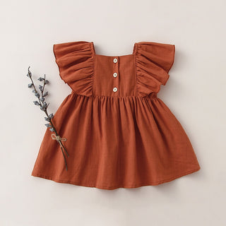 Summer Linen Cotton Girl Dress - RYAN AND REMI