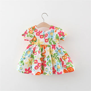 Tropical Print Baby Girl Dress Set: Perfect for Summer Beach Days - RYAN AND REMI