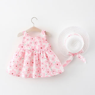 Summer Flower Girl Dress With Hat - RYAN AND REMI