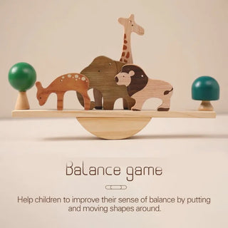 Wooden Animal Balancing Block Game - RYAN AND REMI