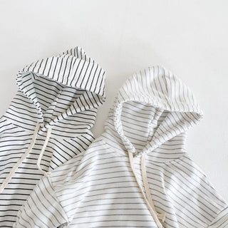 Striped Hooded Bodysuit - RYAN AND REMI