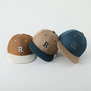 Letter R Peaked Baseball Hat - RYAN AND REMI