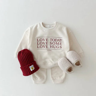 Love Hugs Print Jogger Set - RYAN AND REMI