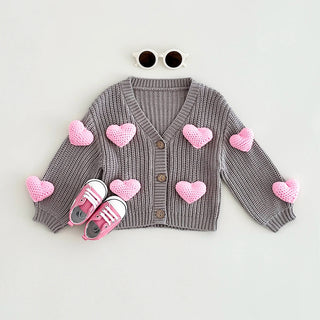 3D Sweetheart Cardigan Sweater