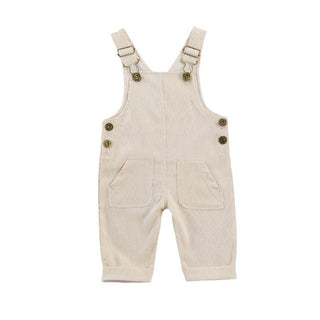 Double Pocket Fall Corduroy Romper Jumpsuit Overalls - RYAN AND REMI